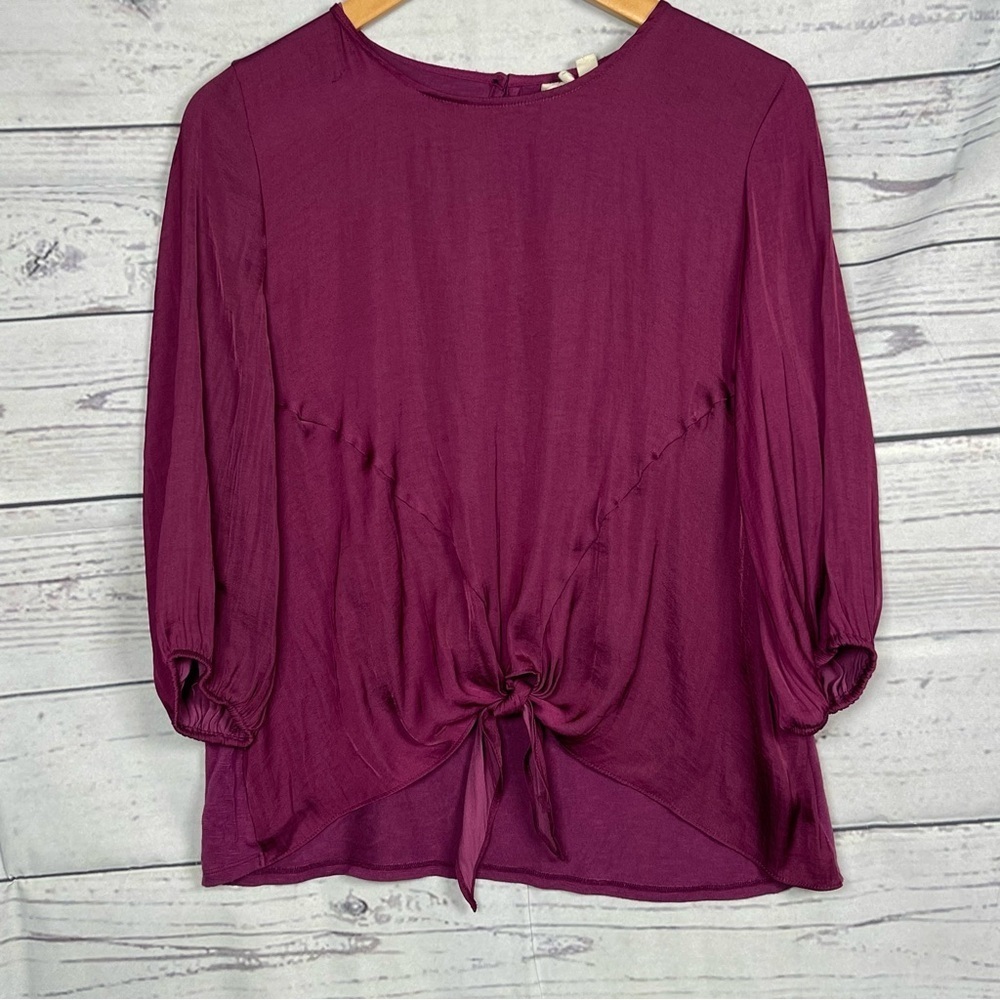 DOLAN Top Tie knot Size S 3/4 sleeve